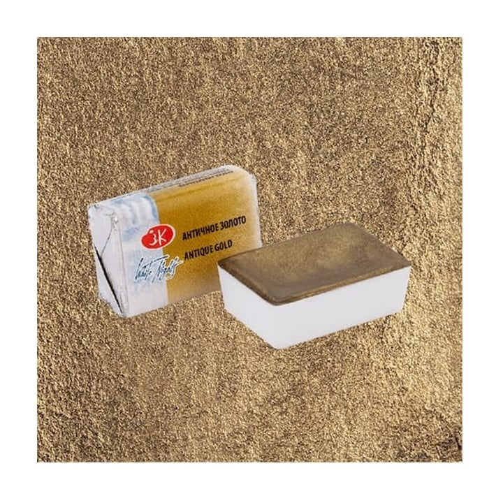 White Nights Metallic-Aquarellfarben 2,5 ml | verschiedene Farbtöne | 981 Antique gold