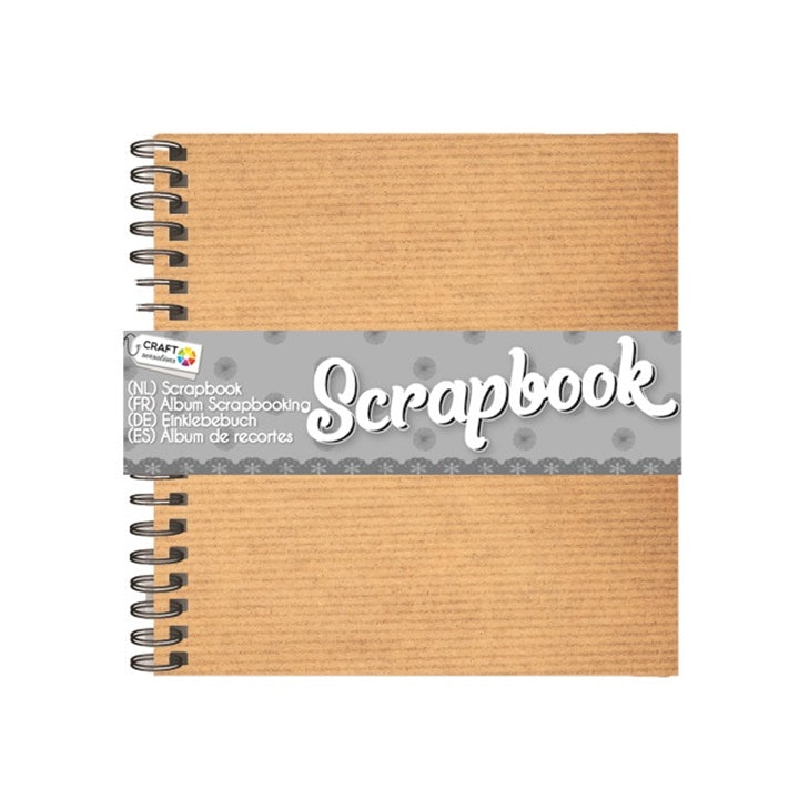 Craft Sensations Scrapbook-Album 15x15 cm – 40 Blatt – Braun