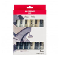 AMSTERDAM Acrylfarben-Set - Serie Grau — Bild 1