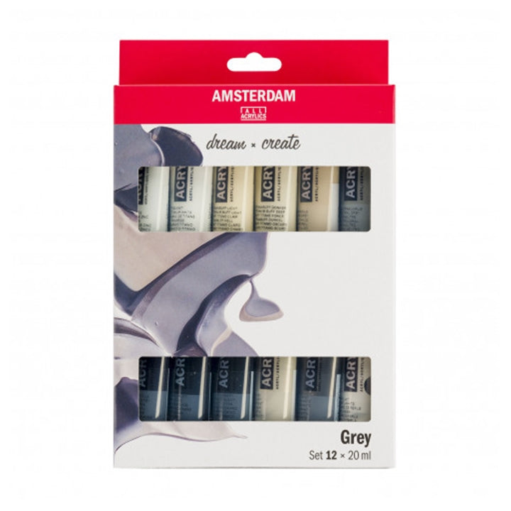AMSTERDAM Acrylfarben-Set - Serie Grau — Bild 1