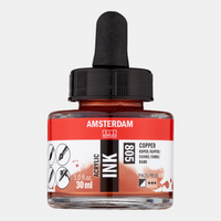 ROYAL TALENS Amsterdam Acrylic Ink Acryltinte 30 ml – Kupfer