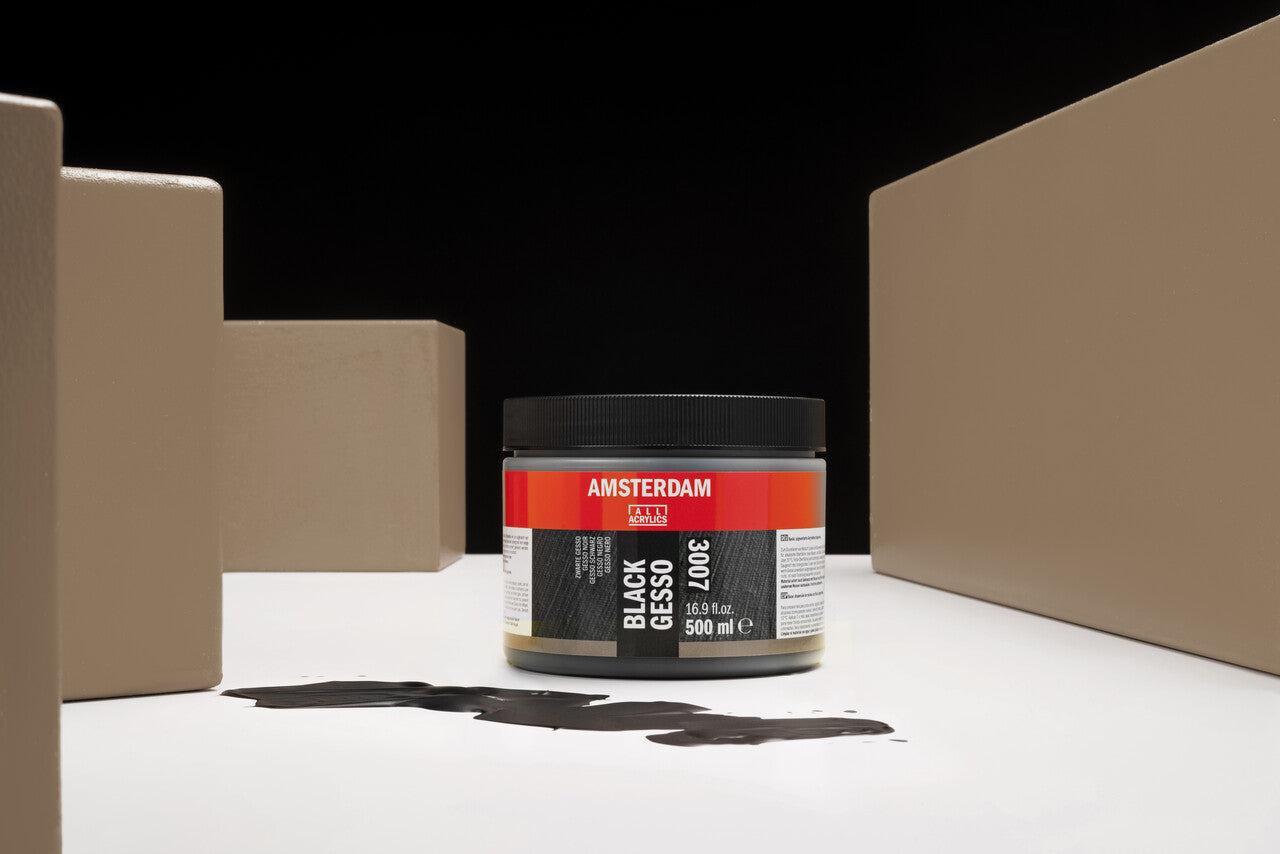 ROYAL TALENS Amsterdam Schwarzes Acryl-Gesso 500 ml