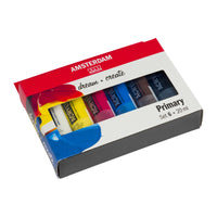 ROYAL TALENS Amsterdam Acrylfarben-Set Primary 6 x 20 ml