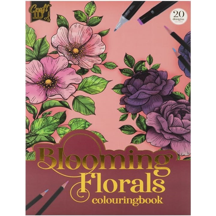 Anti-Stress-Malbuch BLOOMING FLORALS 20 Seiten — Bild 2
