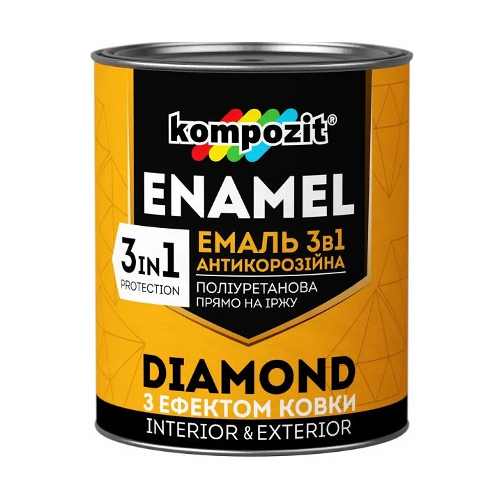 Antikorrosions-Emaillelack 3-in-1 KOMPOZIT DIAMOND 2,5 l | verschiedene Farbtöne — Bild 4