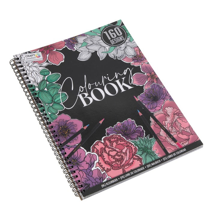 Antistress-Malbuch mit Blumenmotiven zum Ausmalen | ARTMIE