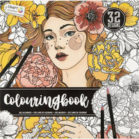 Antistress-Malbuch für Erwachsene mit 32 floralen Motiven | ARTMIE