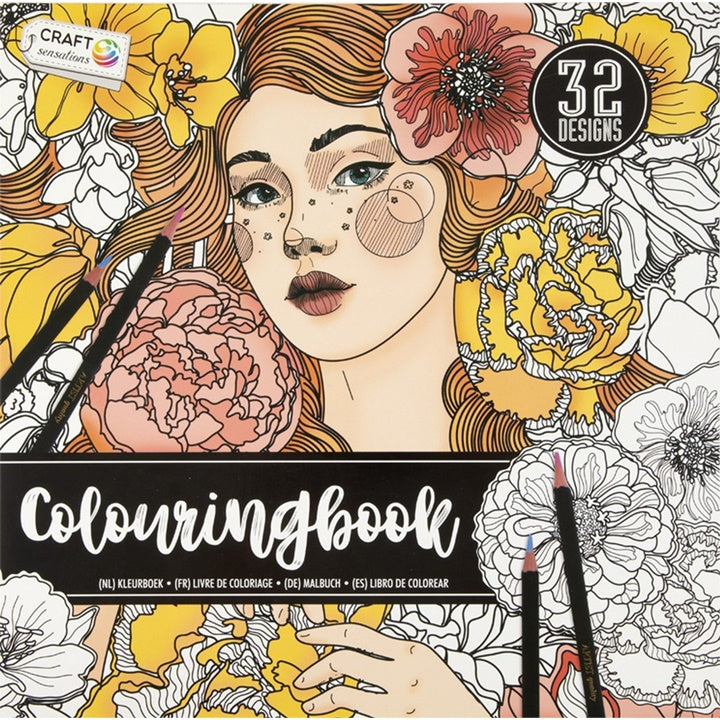 Antistress-Malbuch für Erwachsene mit 32 floralen Motiven | ARTMIE
