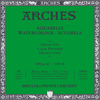 Aquarellblock ARCHES CP Naturweiß 300 g/m² – 20 Blatt