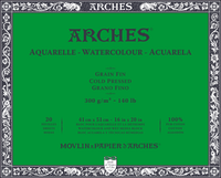 Aquarellblock ARCHES CP Naturweiß 300 g/m² – 20 Blatt