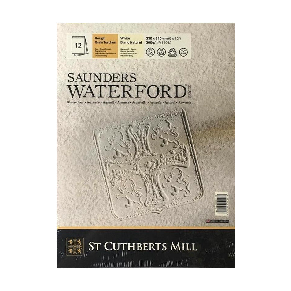 Aquarellblock CANSON Saunders Waterford CP weiß 300 g/m² 23 x 31 cm - 12 Blatt