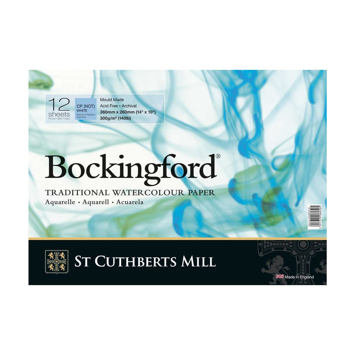 Aquarellblock CANSON St Cuthberts Bockingford 300 g/m² 12 Blatt Spiralbindung 18 – 41 cm