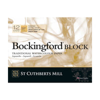 Aquarellblock CANSON St Cuthberts Bockingford Rough 300 g/m² 31 – 41 cm - 12 Blatt