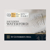 Aquarellblock CANSON St Cuthberts Saunders Rough 300 g/m² weiß 23 x 31 cm - 12 Blatt