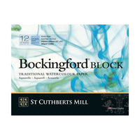 Aquarellblock St Cuthberts Mill Bockingford CP Weiß 300 g/m² 12 Blatt – 31 – 41 cm