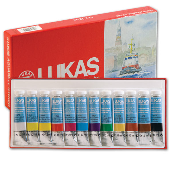 Aquarellfarben LUKAS STUDIO 12x10ml - Papierkasten - Set — Bild 1
