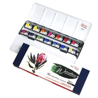 Aquarellfarben-Set "Botanycal" ROSA Gallery, Metallkoffer, 14 Farben, volle Töpfe