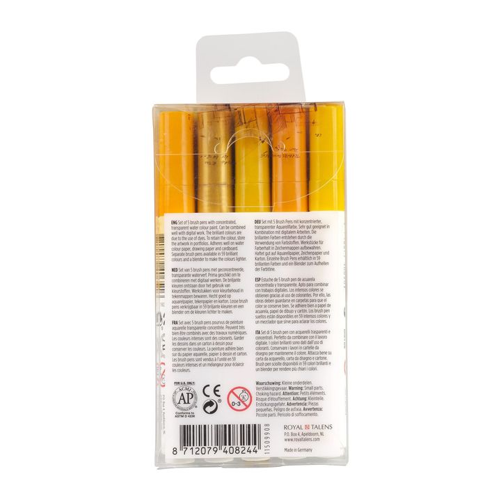 Aquarellstifte Ecoline Brush Pen Earth | 5er Set — Bild 7