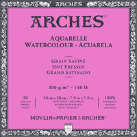 ARCHES Aquarellblock satiniert Naturweiß 300 g/m² – 20 Blatt