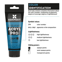 Acrylfarben-Set ACRYL PRO Kompozit in Box – 42 x 75 ml