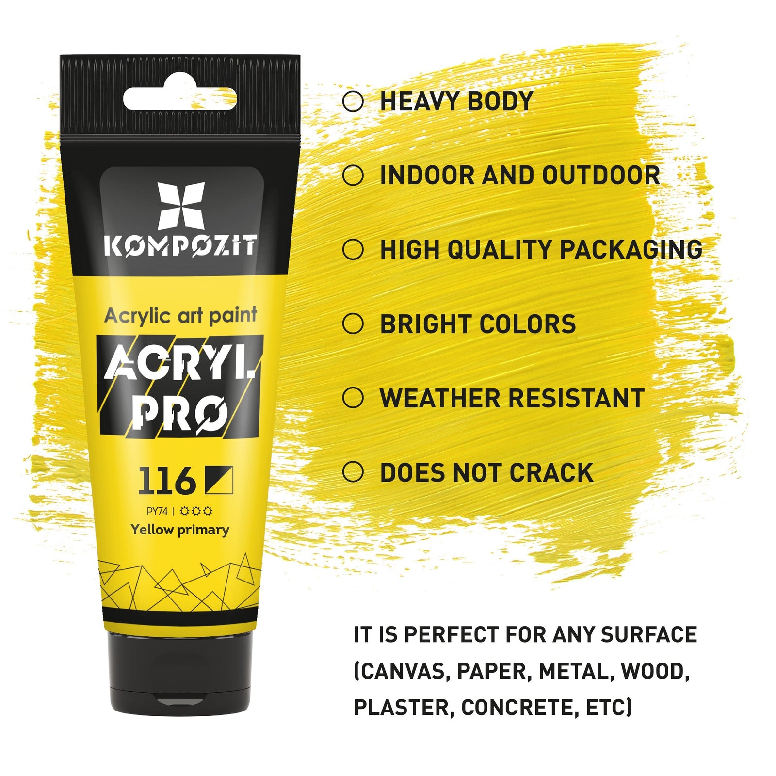 Acrylfarben-Set Kompozit ACRYL PRO BOX 73 x 75 ml