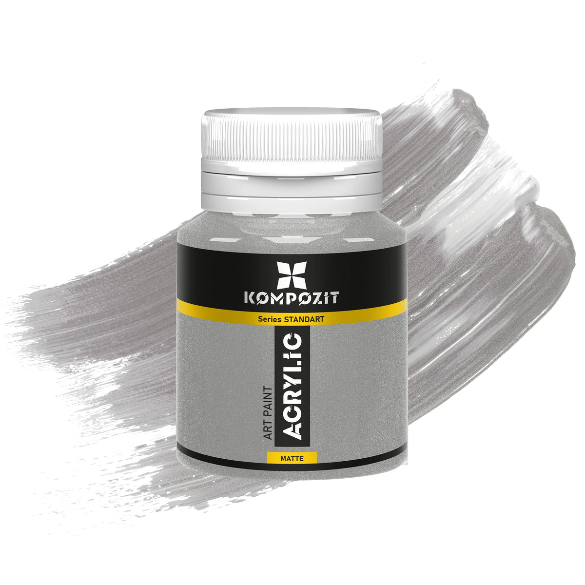 Acrylfarbe STANDART Kompozit Metallic 20 ml – 91 Silber