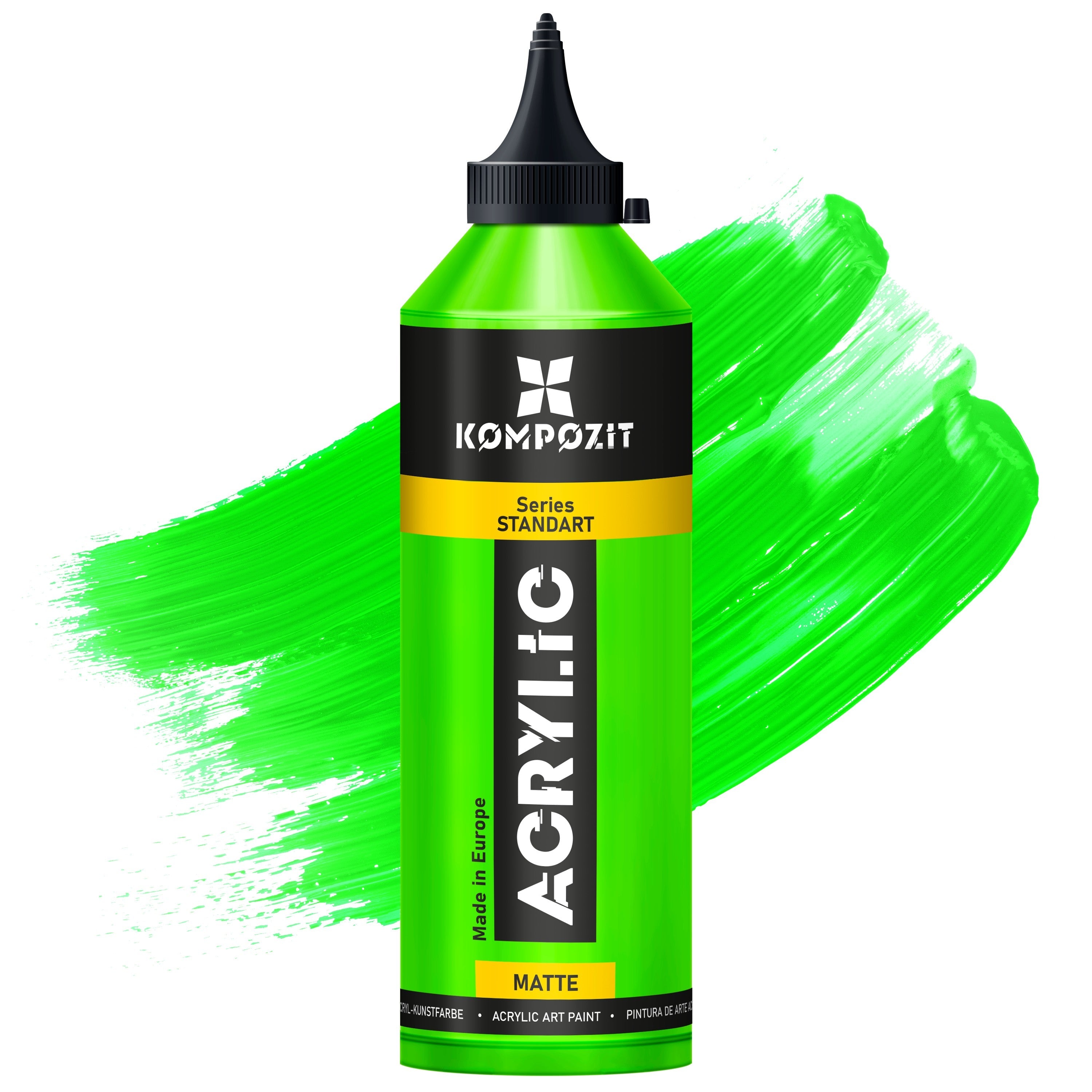 STANDART Kompozit Acrylfarbe 500 ml – 112 Fluorescent Green