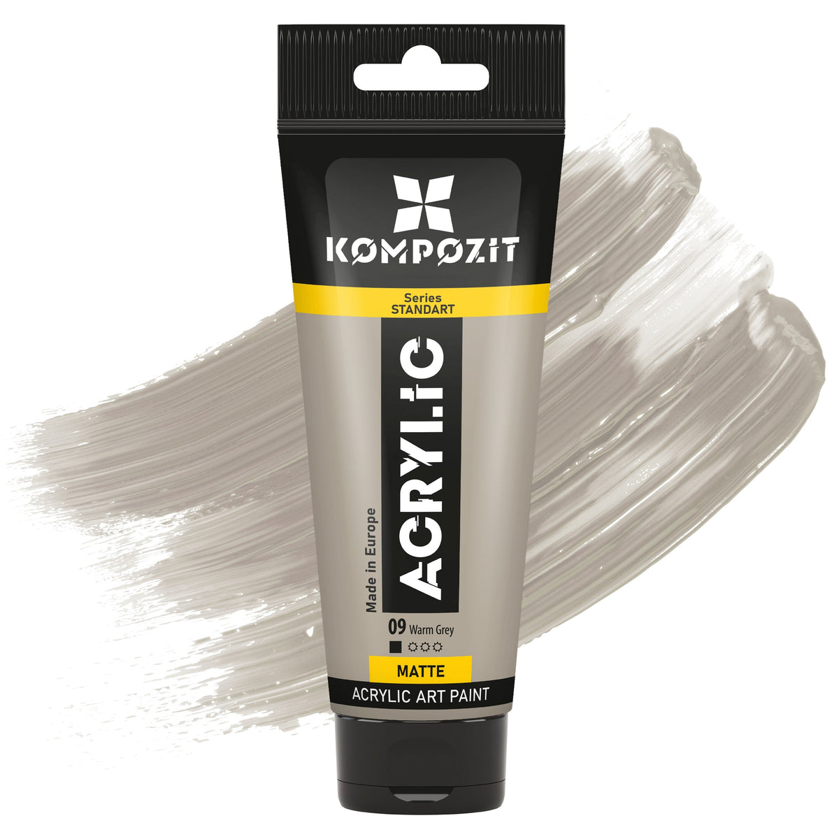 Acrylfarbe STANDART Kompozit 75 ml – 09 Warmgrau