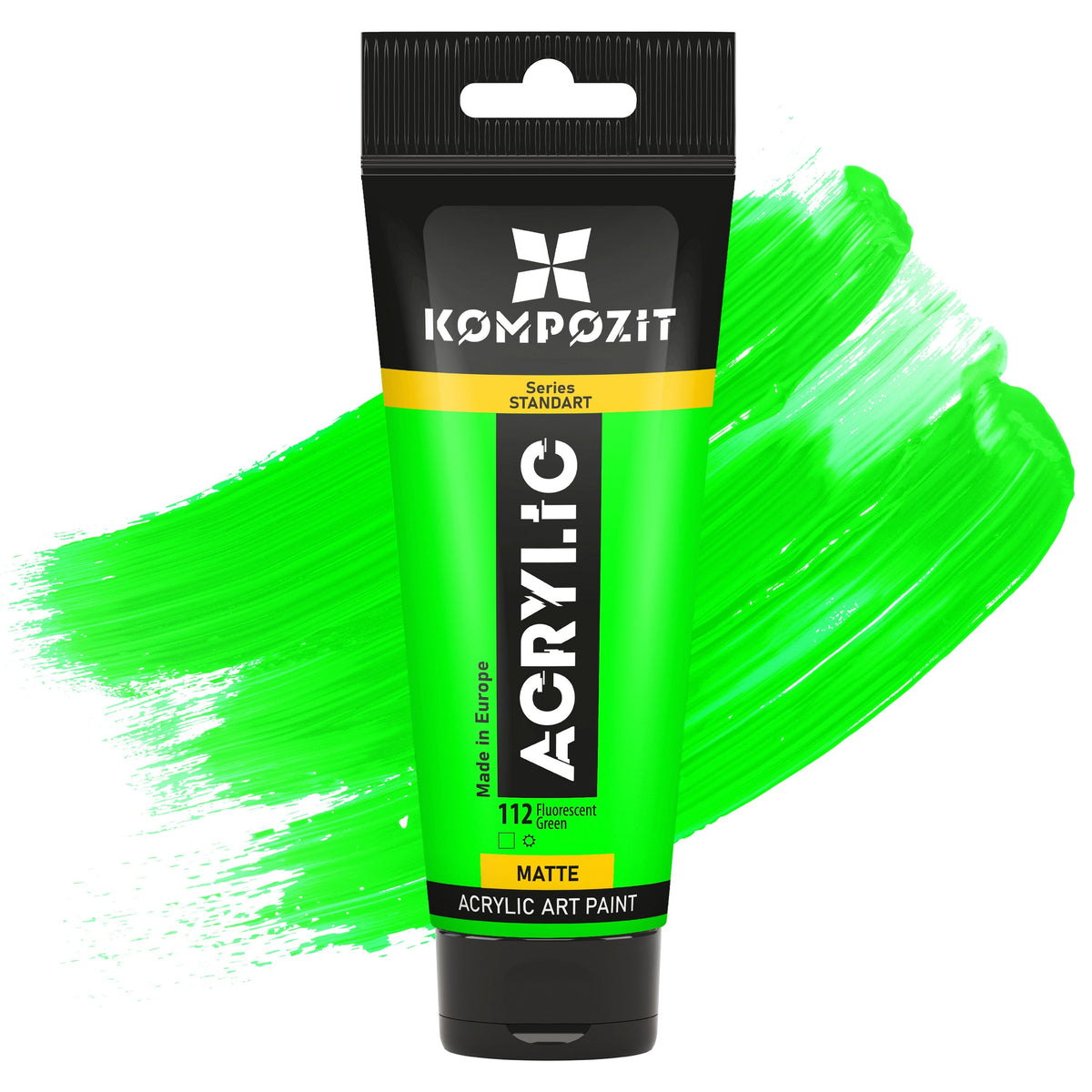 Kompozit STANDART Fluorescent Acrylfarbe 75 ml – 112 Fluoreszierendes Grün