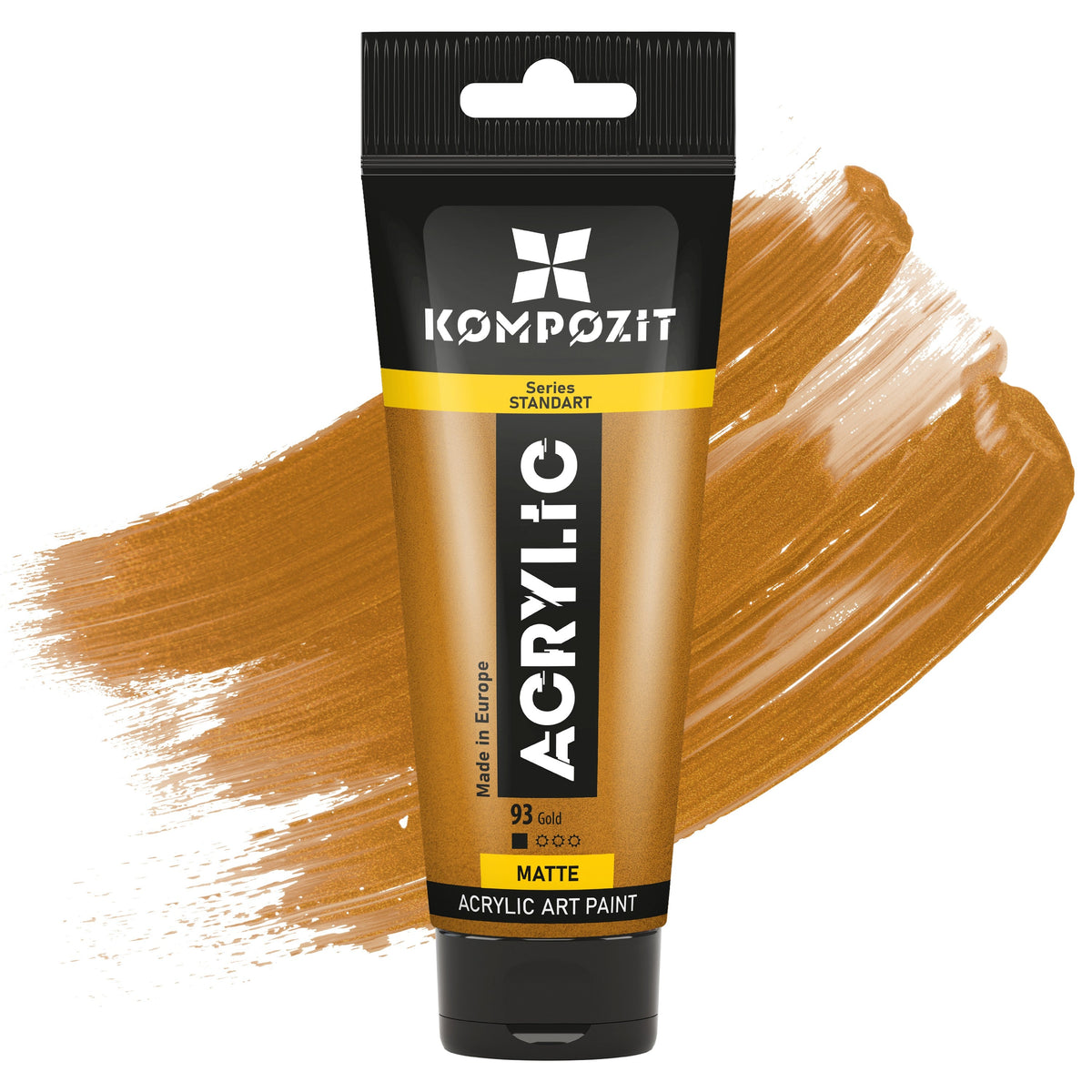 Acrylfarbe STANDART Kompozit Metallic 75 ml – 93 Gold