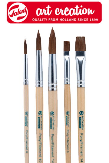 ArtCreation Pinsel für Aquarellmalerei - 5er Set — Bild 1