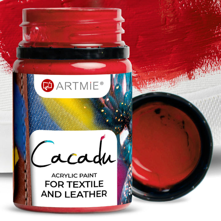 ARTMIE Cacadu Textil- und Lederfarbe 50 ml – 10 rot