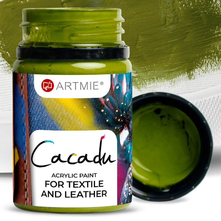 ARTMIE Cacadu Textil- und Lederfarbe 50 ml – 14 oliv