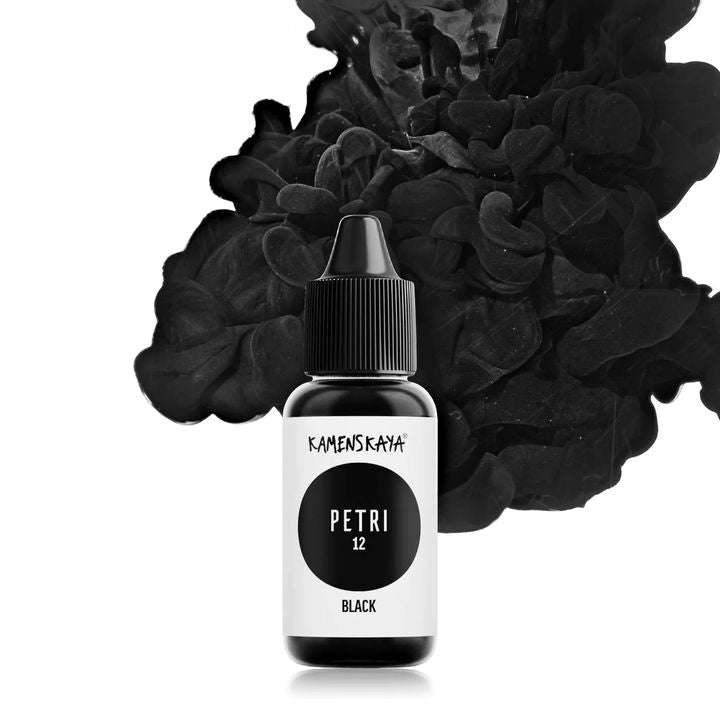 Kamenskaya Petri Inks für Epoxidharz 15 ml | verschiedene Farben | Petri 12 schwarz