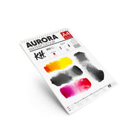 AURORA Aquarellblock, hot press, spiralgebunden - 12 Blatt | verschiedene Formate — Bild 2