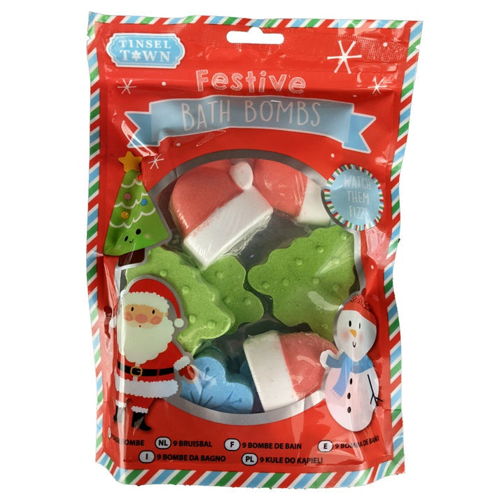 Weihnachtliches Badebomben Set mit 9 Badekugeln in verschiedenen Designs | ARTMIE