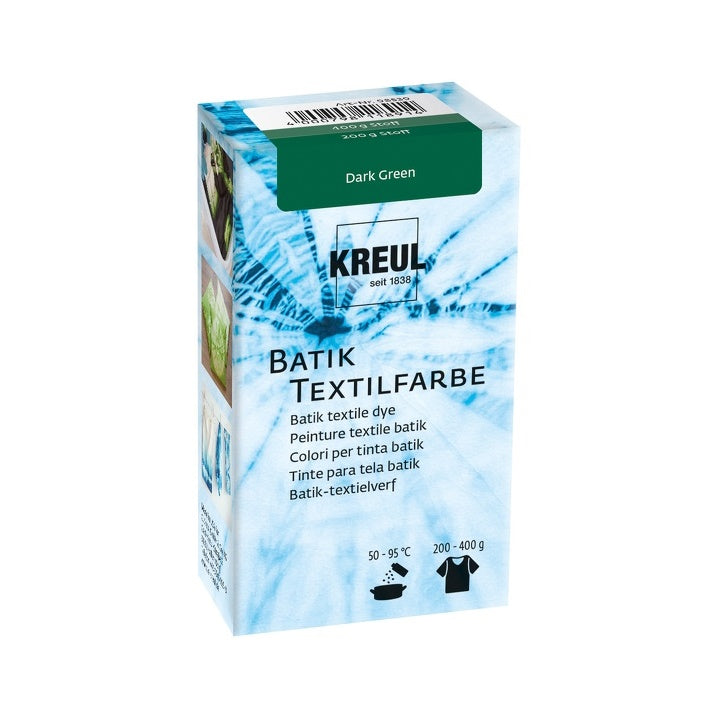 KREUL Javana Batik Textilfarbe für Shibori-Technik zum Färben von Baumwolle, Leinen und Seide.