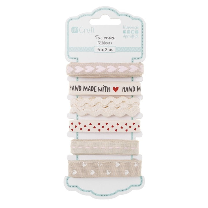Baumwollbänder "Handmade with Love" — Bild 1