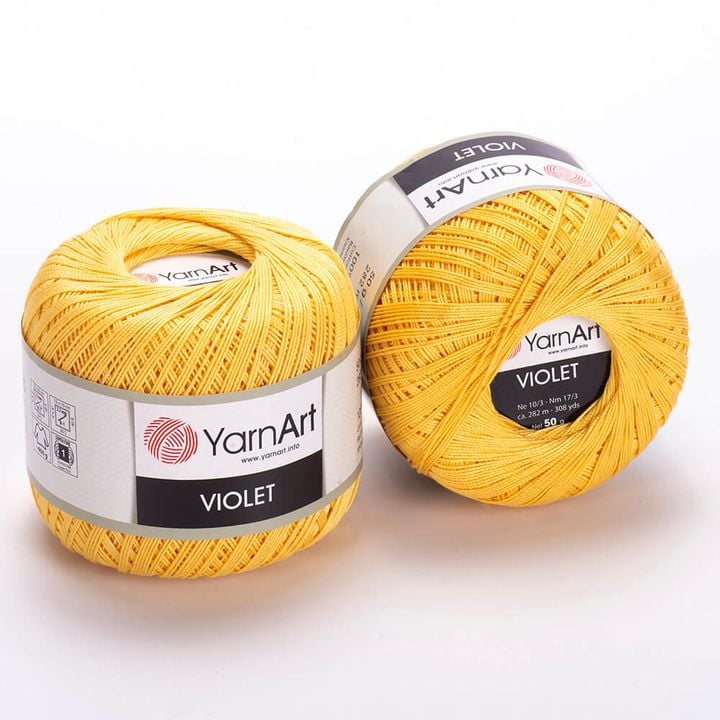 Baumwollgarn YarnArt Violet 50 g in verschiedenen Farben für Handarbeitsprojekte | ARTMIE