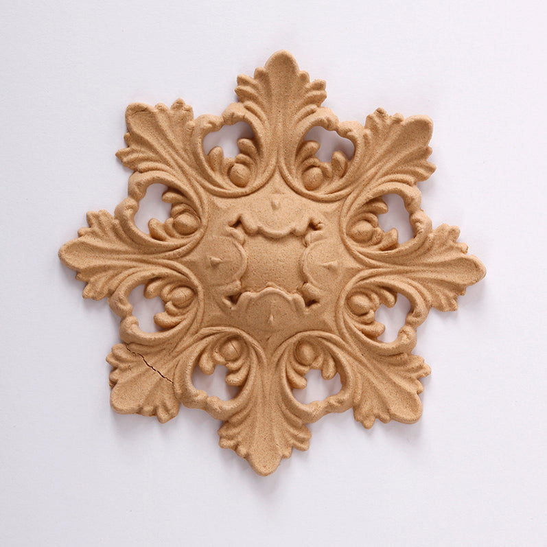 Biegbares Holz Pentart Rosette 9 x 6 cm