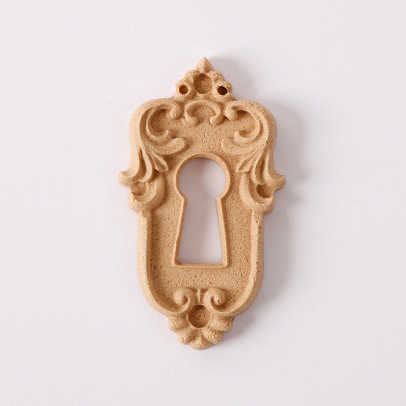 Biegbares Holz Pentart Schloss mit Schlüsselloch 3 x 5 cm