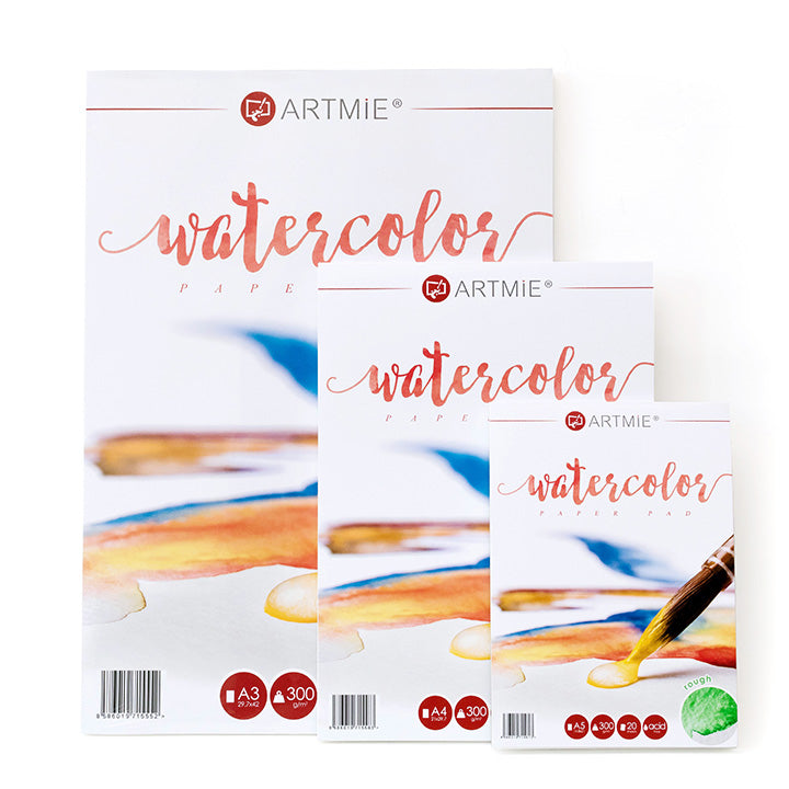 ARTMIE Aquarellblock rough, 20 Blatt | verschiedene Formate