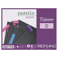 FABRIANO Tiziano Skizzenblock für Pastell – Schwarz, verschiedene Größen