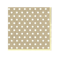 Braune Polka Dot Decoupage Servietten — Bild 2