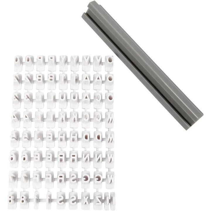 Buchstaben- und Zahlenstempel-Set für Knetmasse — Bild 7