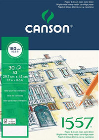 Skizzenblock Canson 1557 180 g/m² A4 geleimt - 30 Blatt