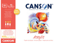 Canson Acrylblock CP Natural White 400 g/m² - 10 Blatt, 24 x 33 cm
