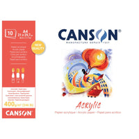 Canson Acrylblock CP Natural White 400 g/m² - 10 Blatt, 33 x 41 cm