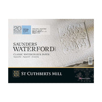 CANSON Aquarellblock St Cuthberts Saunders Waterford CP Weiß 300 g/m² - 20 Blatt, 26 – 51 cm