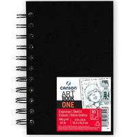 Canson Art Book One Skizzenbuch 100 g/m², 80 Blatt, 10,2 x 15,2 cm mit Spiralbindung
